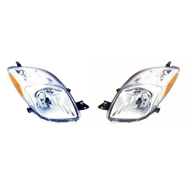 New TO2503170 TO2502170 Headlight Set for Toyota Yaris 2006-2008
